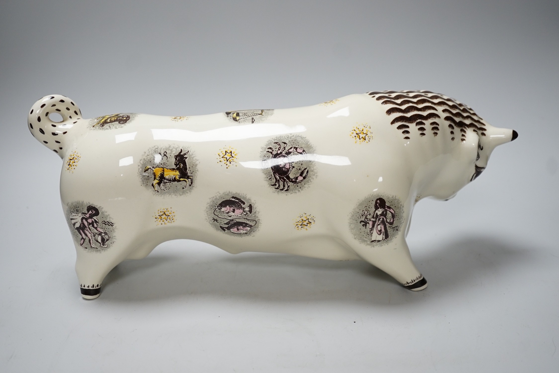 Arnold Machin for Wedgwood. A Zodiac bull, 39cm long